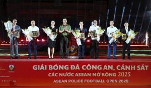Khai mạc Giải bóng đá Công an, Cảnh sát các nước ASEAN mở rộng 2025