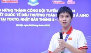 Học sinh Việt Nam giành ngôi Vô địch Đấu trường toán học châu Á