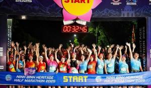 Hơn 4300 VĐV tham gia Giải chạy “Ninh Bình Heritage Half Marathon 2025